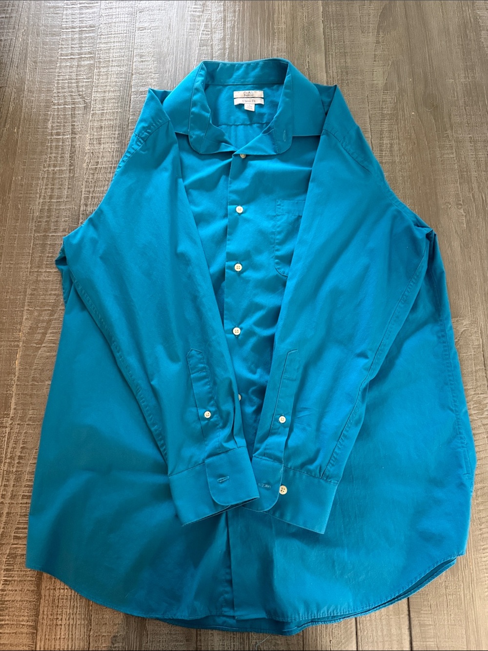 croft & barrow Teal Classic Fit Button-Down Shirt
